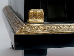 Early 19th Century Sideboard from Vienna, Ebonized, 3 Egyptian Herms, Danhauser