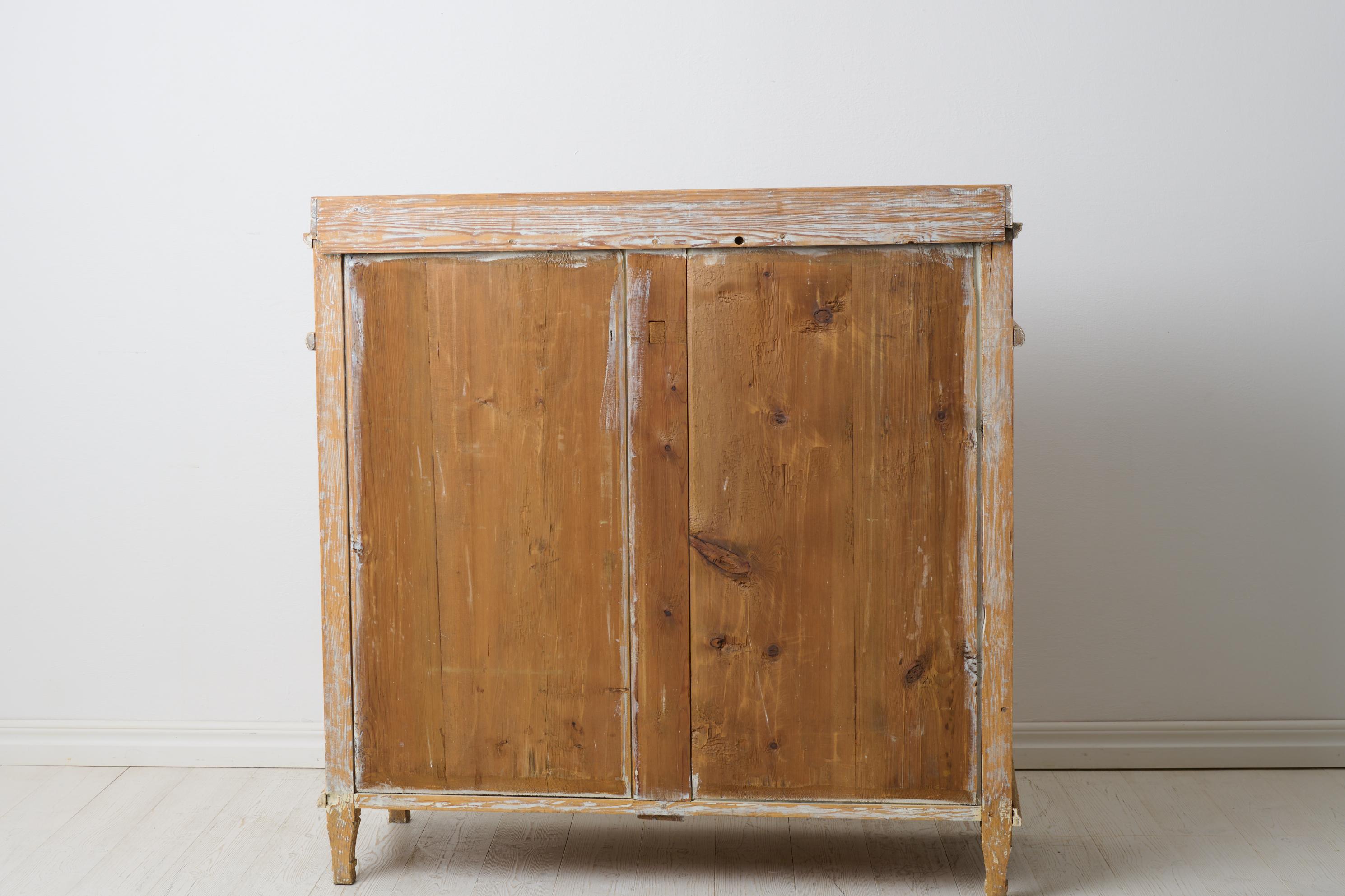 Early 19th Century Sideboard in Gustavian Style from Sweden with Rustic Patina For Sale 2