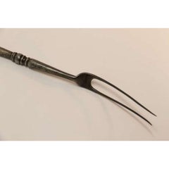 Early 19th Century Silver and Horn Mounted Roasting Fork, circa 1830