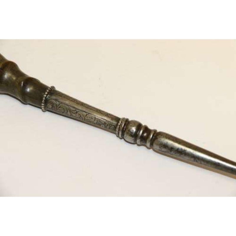 Early 19th Century Silver and Horn Mounted Roasting Fork, circa 1830 For Sale 4