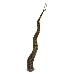 Early 19th Century Silver and Horn Mounted Roasting Fork, circa 1830