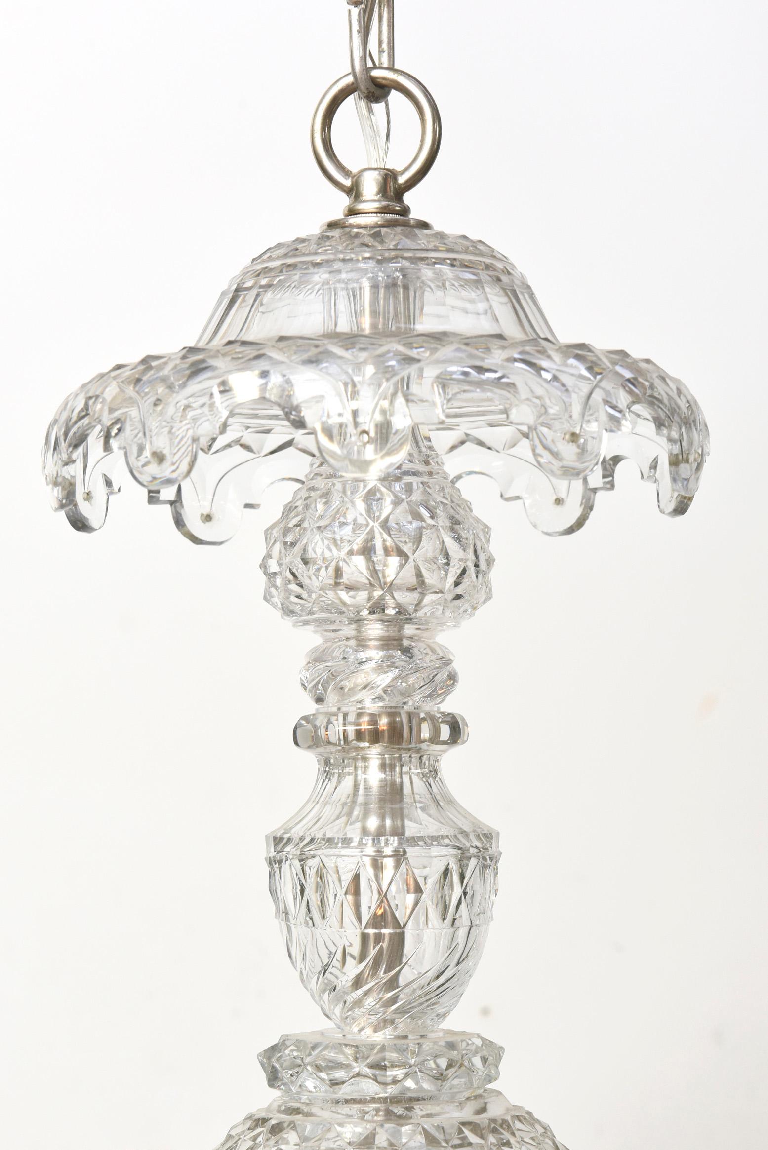 Lampadario Waterford a sei bracci dell'inizio del XIX secolo 2