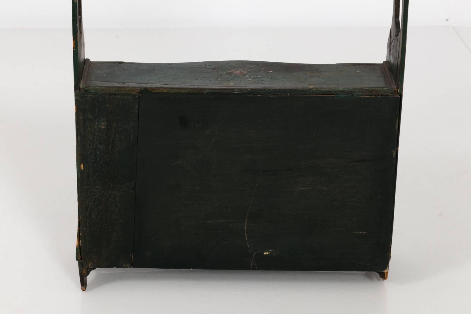 Early 19th Century Small Painted Hanging Cabinet, circa 1930s 4
