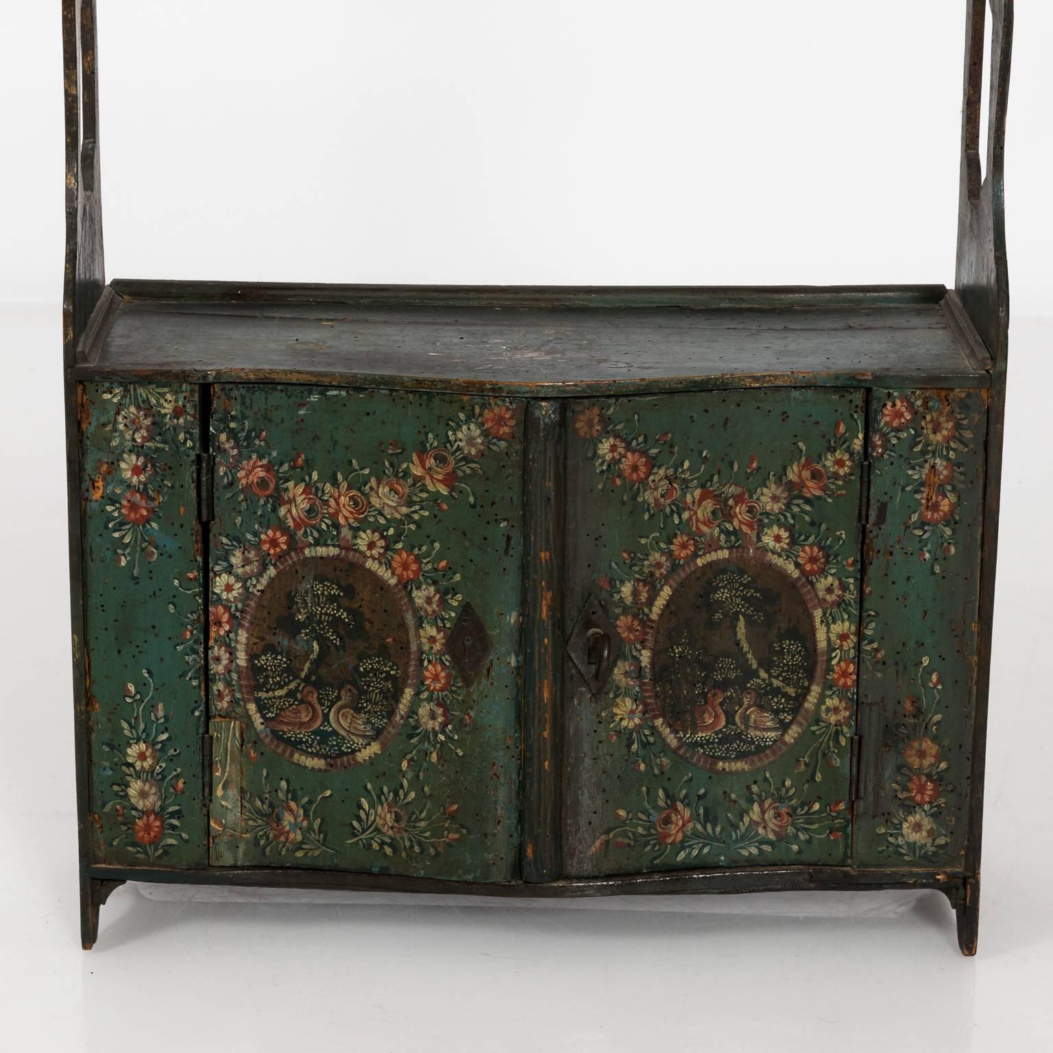 Early 19th Century Small Painted Hanging Cabinet, circa 1930s 7