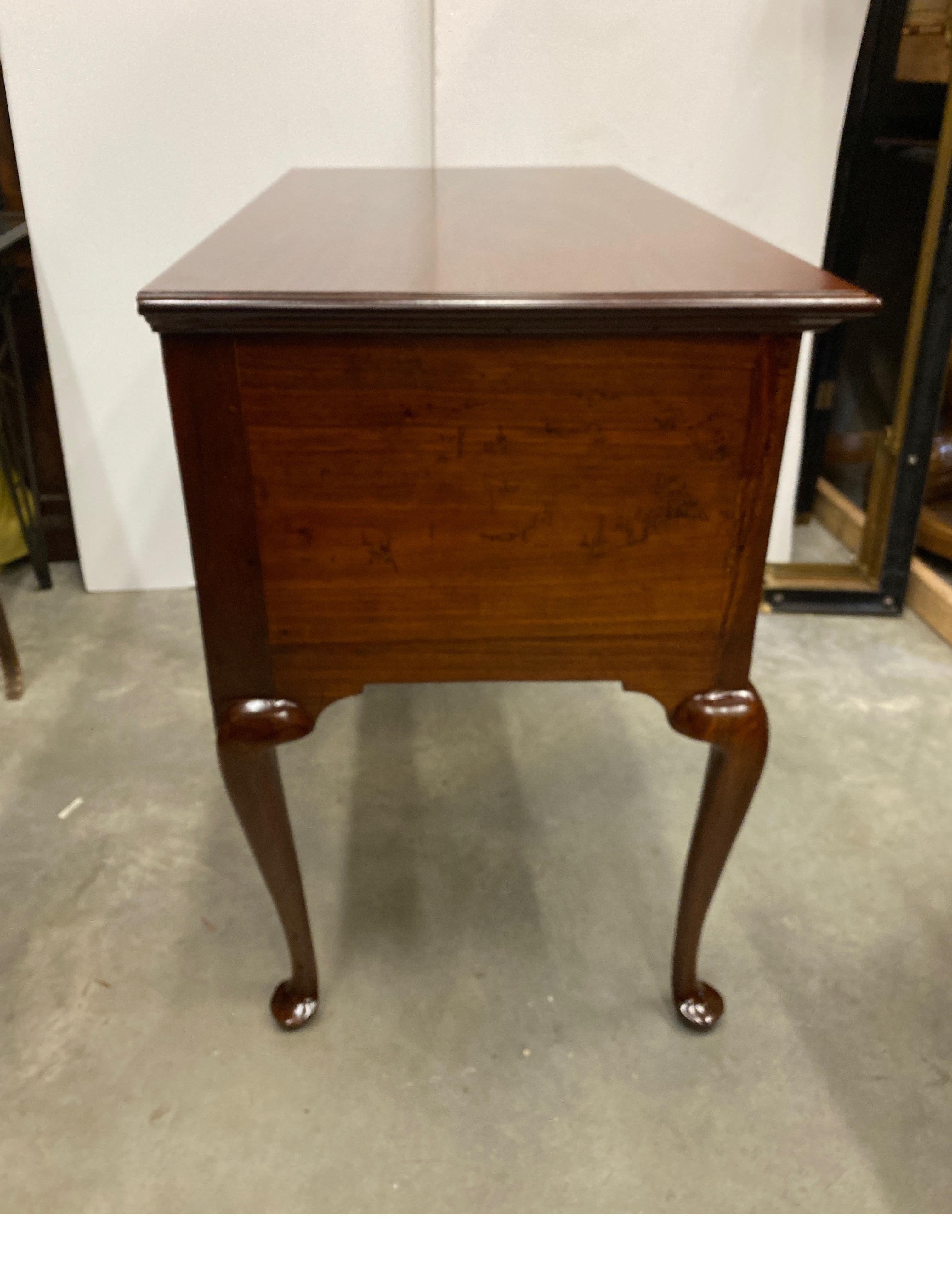 Early 19th Century Solid Cherry Inlaid Lowboy, Circa 1800 For Sale 5