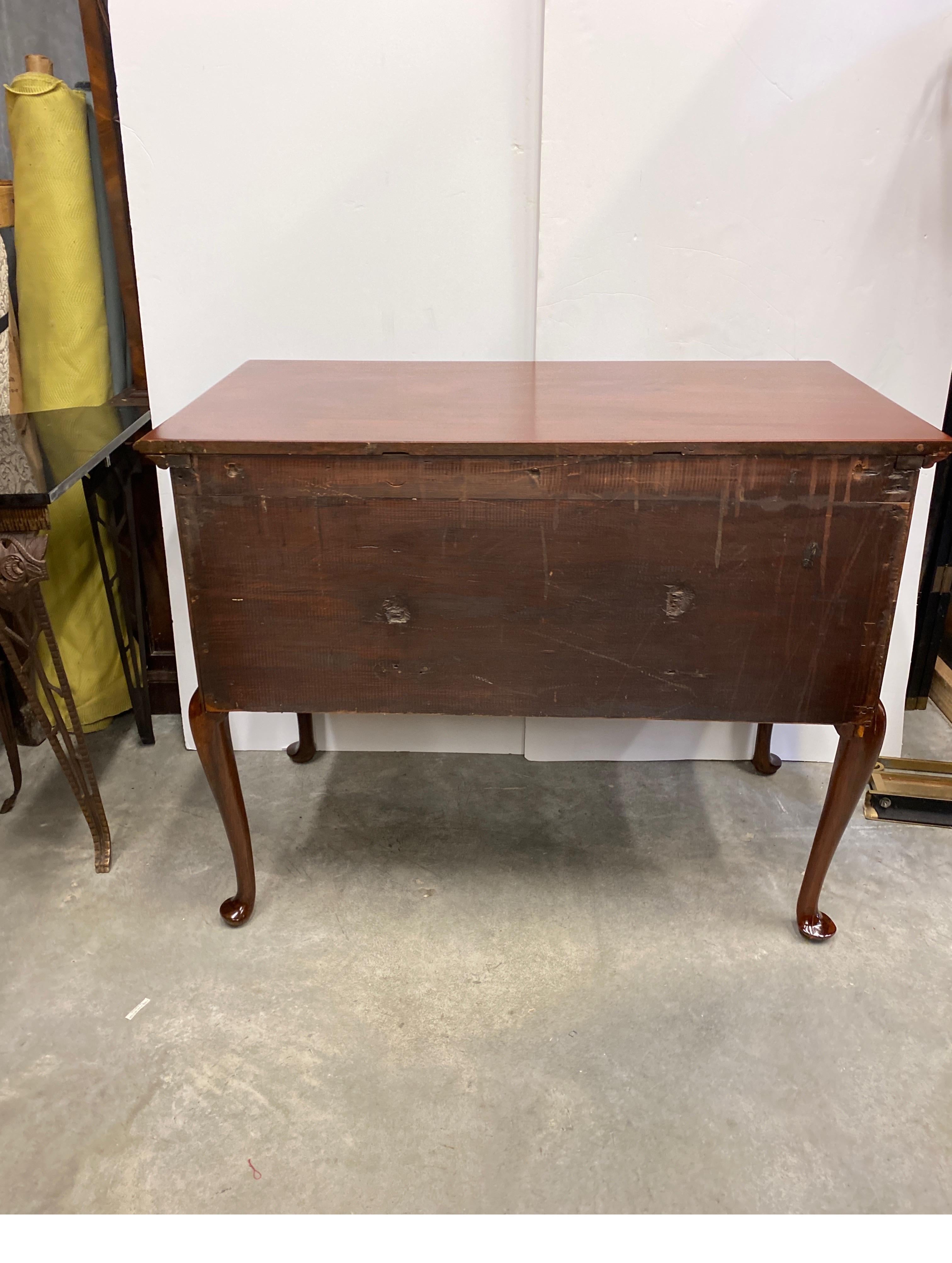 Early 19th Century Solid Cherry Inlaid Lowboy, Circa 1800 For Sale 7