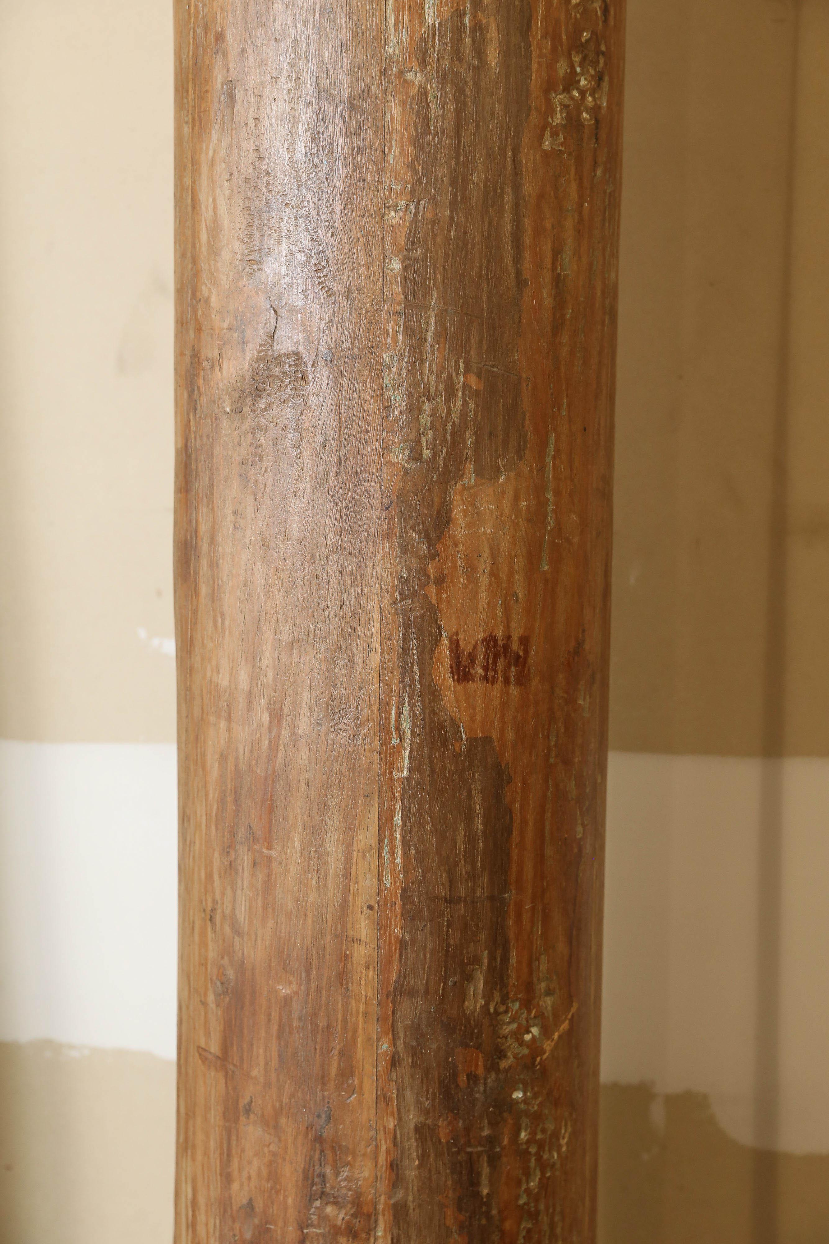 Early 19th Century Solid Teakwood Load Bearing Columns from a Grand Farm House 1