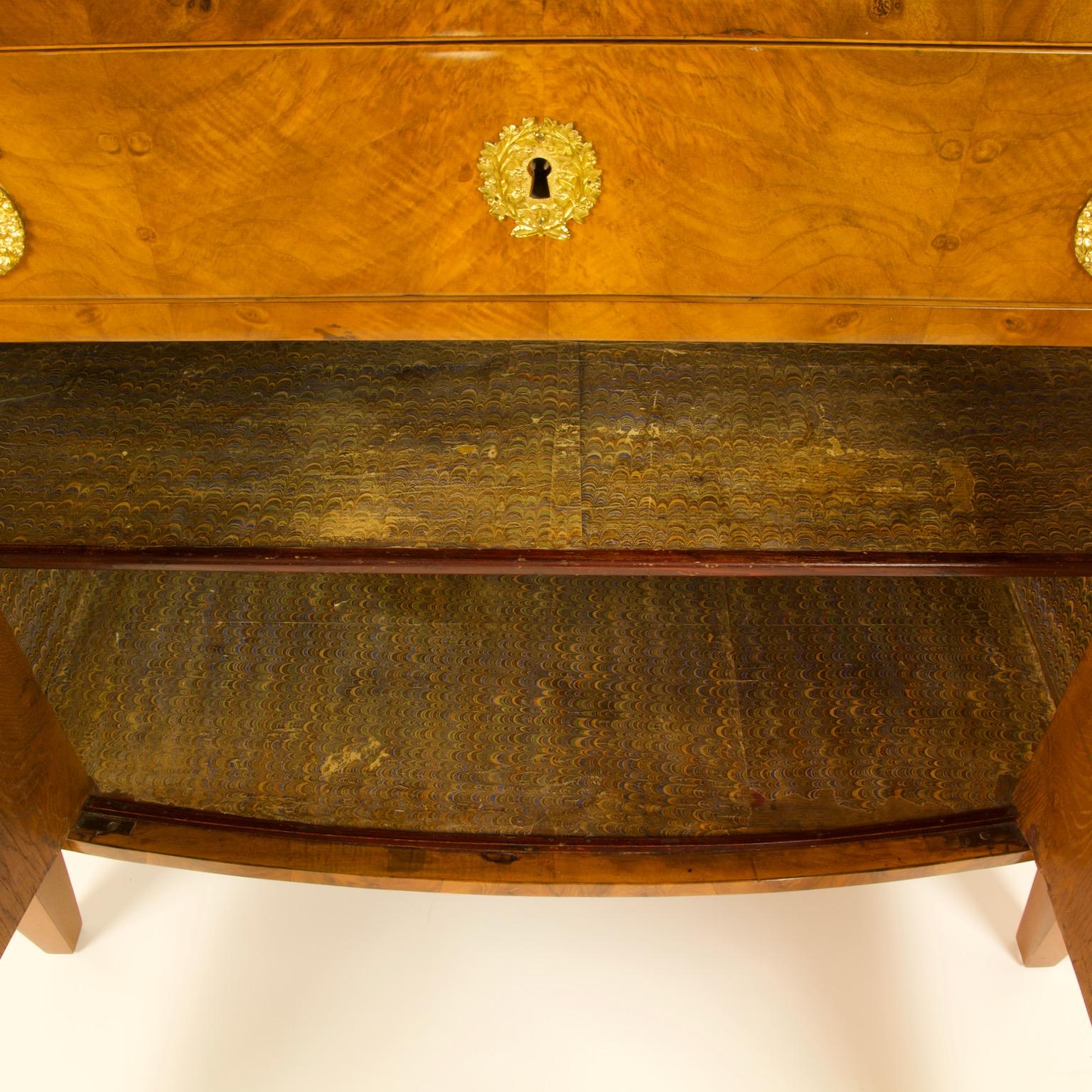 Early 19th Century South German or Austrian Biedermeier Walnut Cabinet Dresser 1