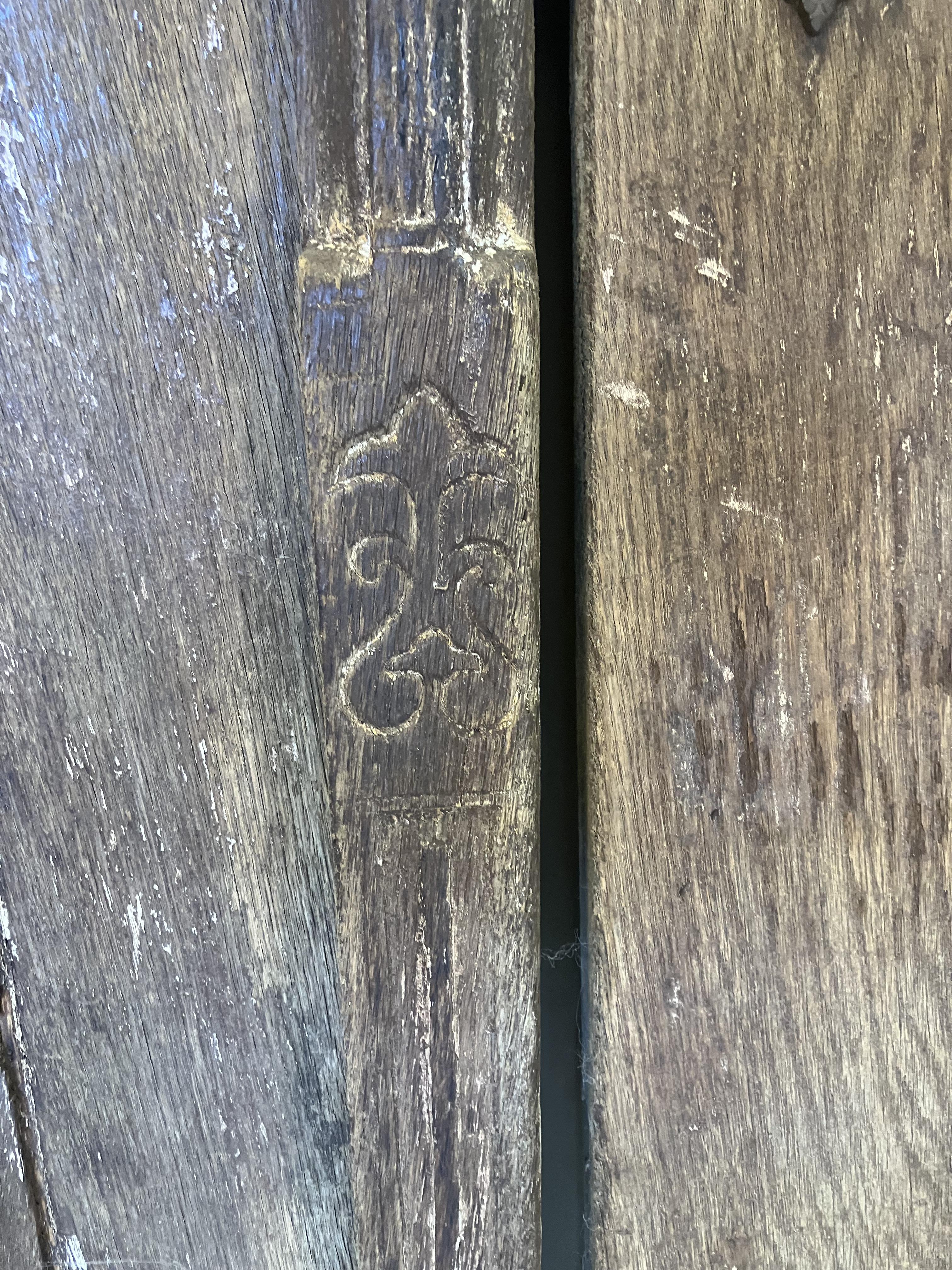 Early 19th Century Spanish American Front Entrance Double Doors 5