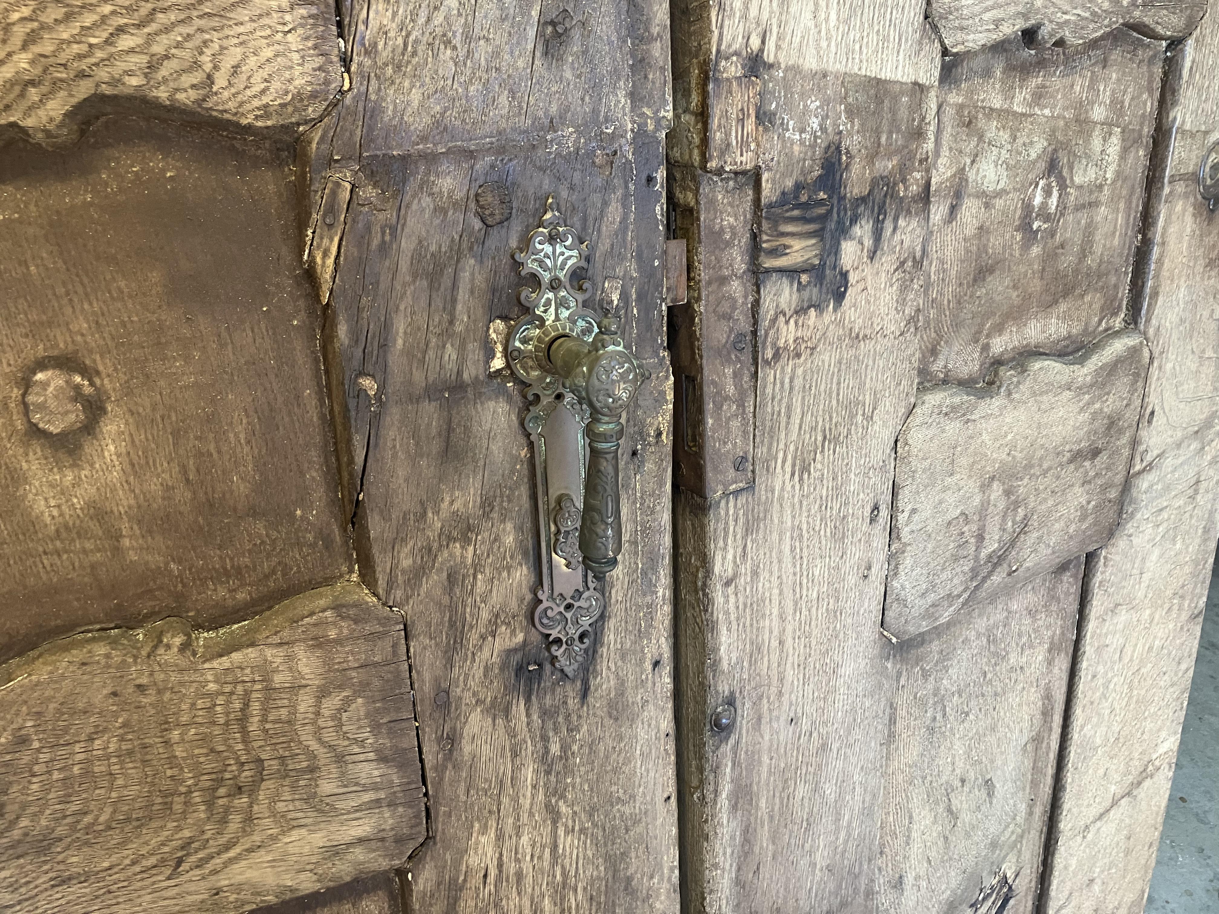 Early 19th Century Spanish American Front Entrance Double Doors 1