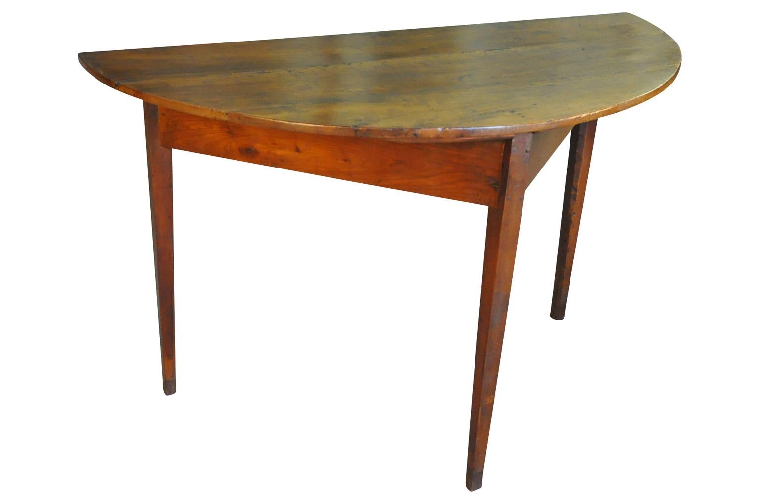 Early 19th Century Spanish Demilune Table In Good Condition For Sale In Atlanta, GA