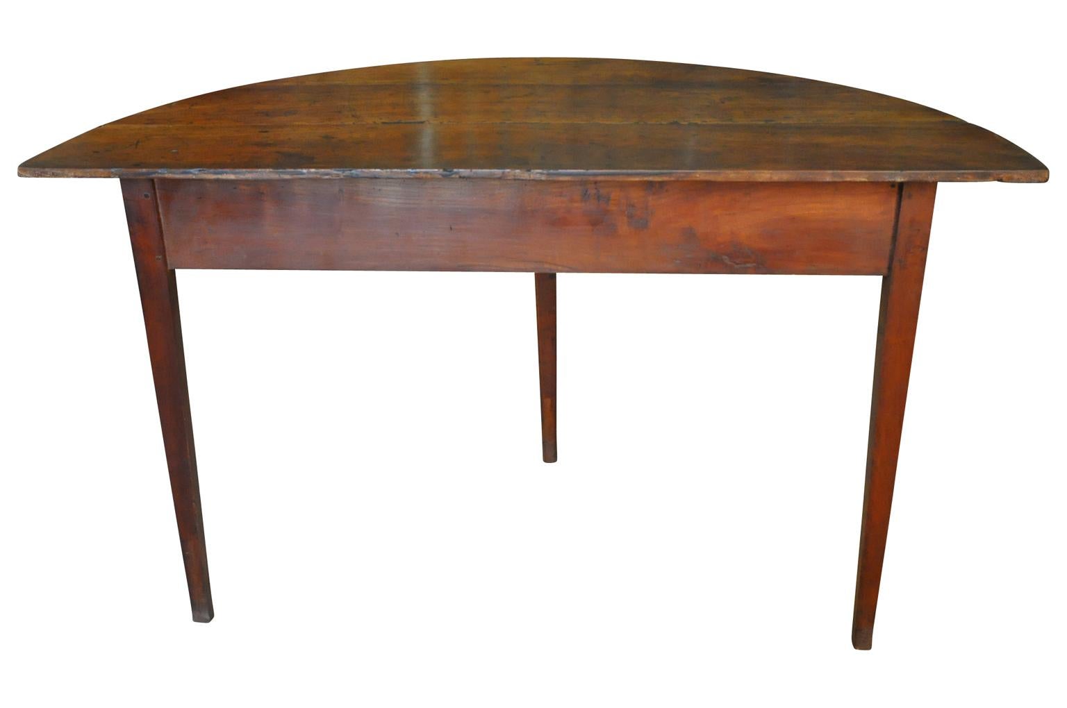 Early 19th Century Spanish Demilune Table For Sale 5