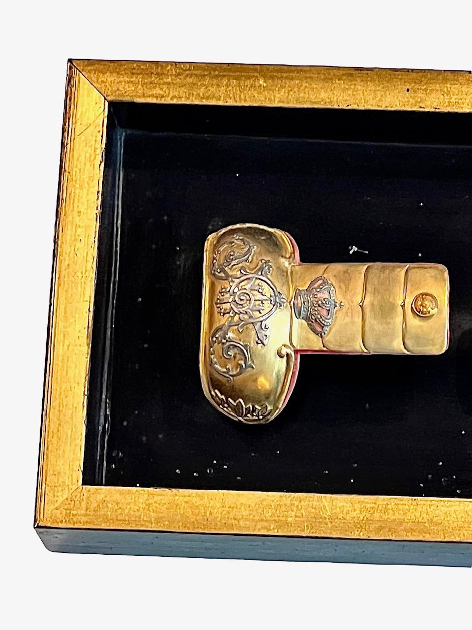 Doré Paire d'épaulettes militaires espagnoles du début du XIXe siècle