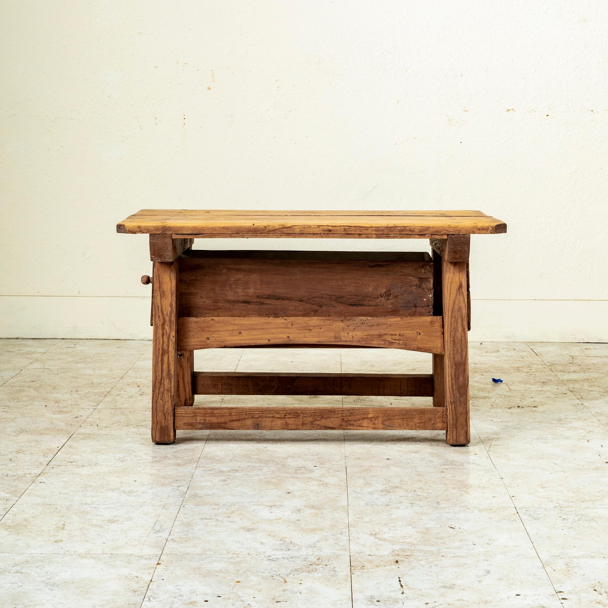 Early 19th Century Spanish Pine Mountain Table, Side Table, Coffee Table 1