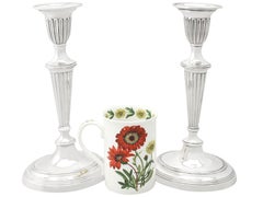 Early 19th Century Spanish Silver Candlesticks Circa 1810