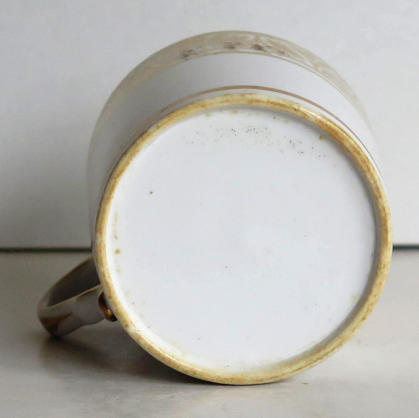 Canne à café Spode en porcelaine du début du 19e siècle, motif doré à la main, vers 1810 en vente 4