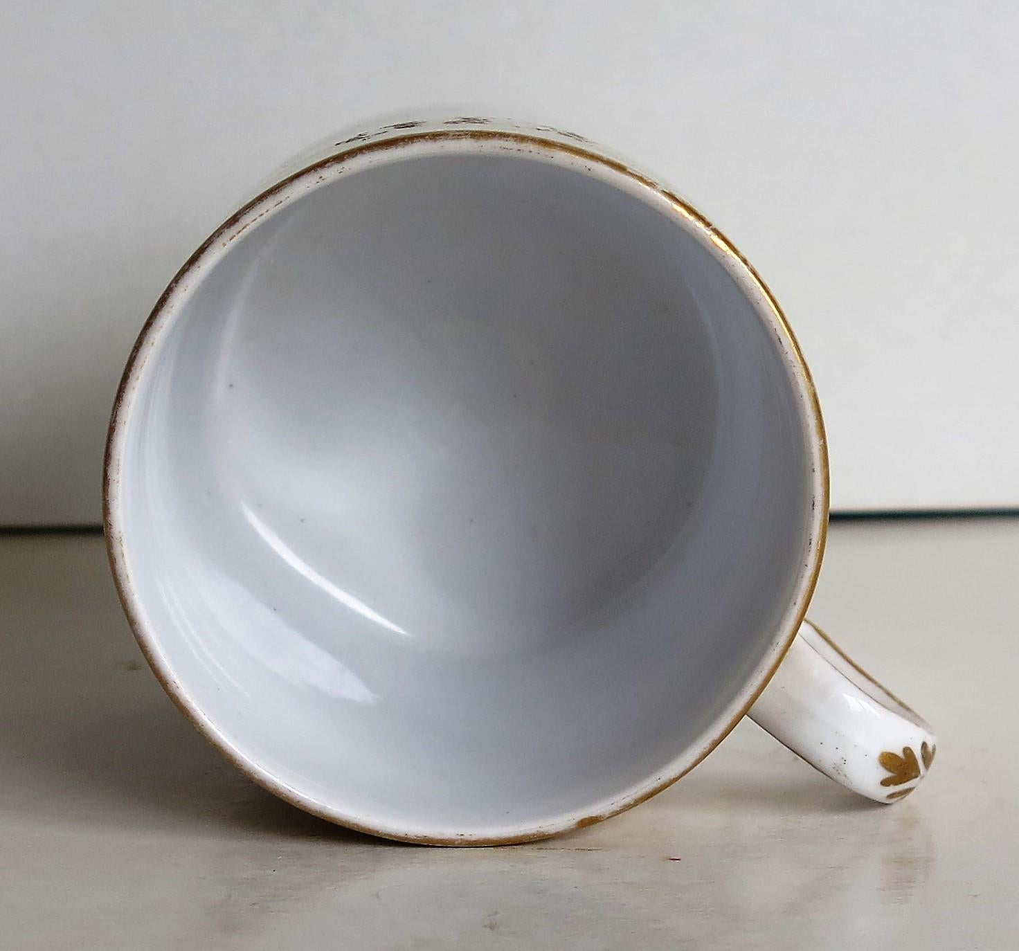 Spode Porzellan-Kaffeekanne aus dem frühen 19. Jahrhundert mit handvergoldetem Muster, um 1810 im Angebot 3