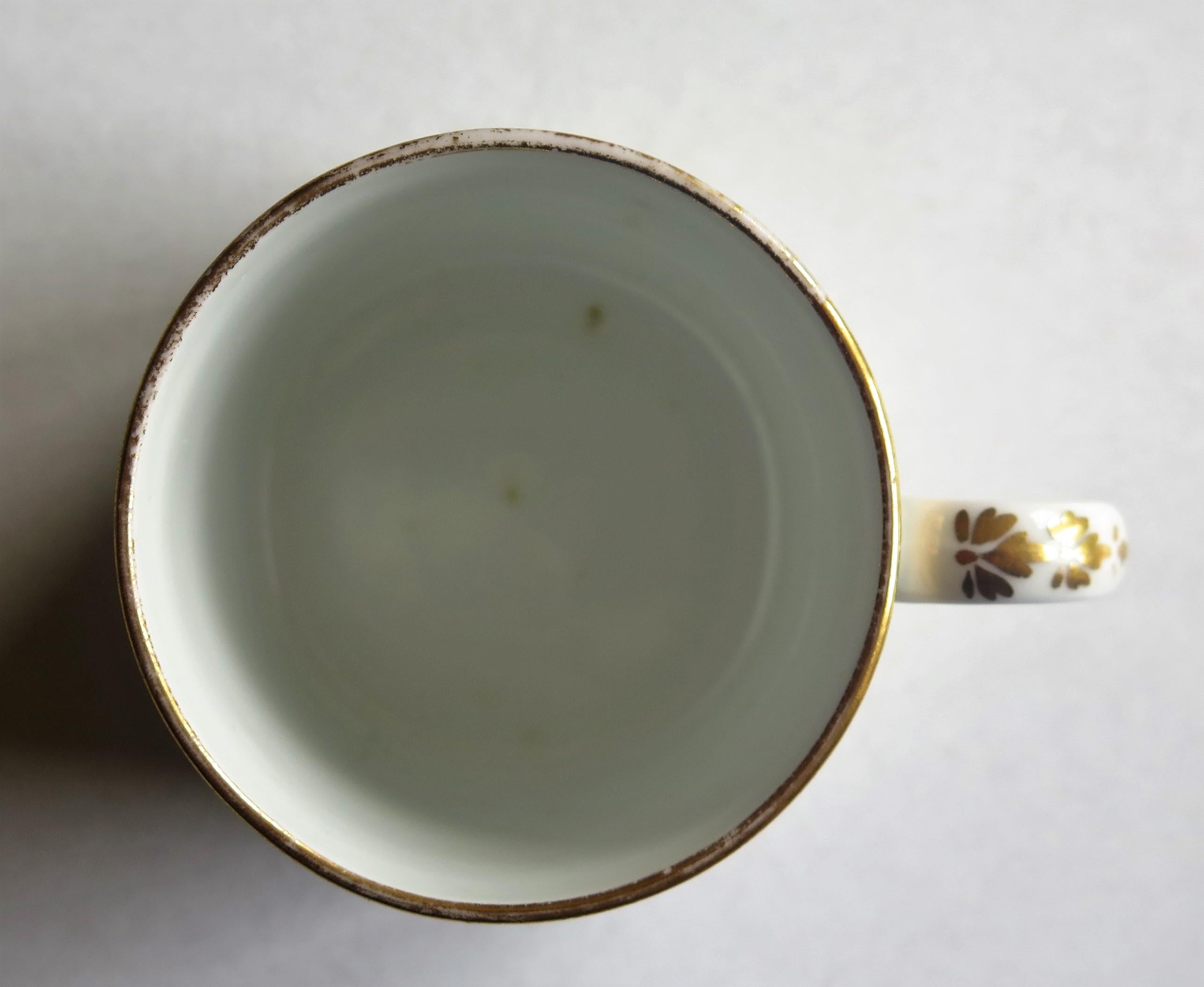Boîte à café en porcelaine Spode du début du 19e siècle, motif 1099 doré à la main, vers 1810 en vente 5
