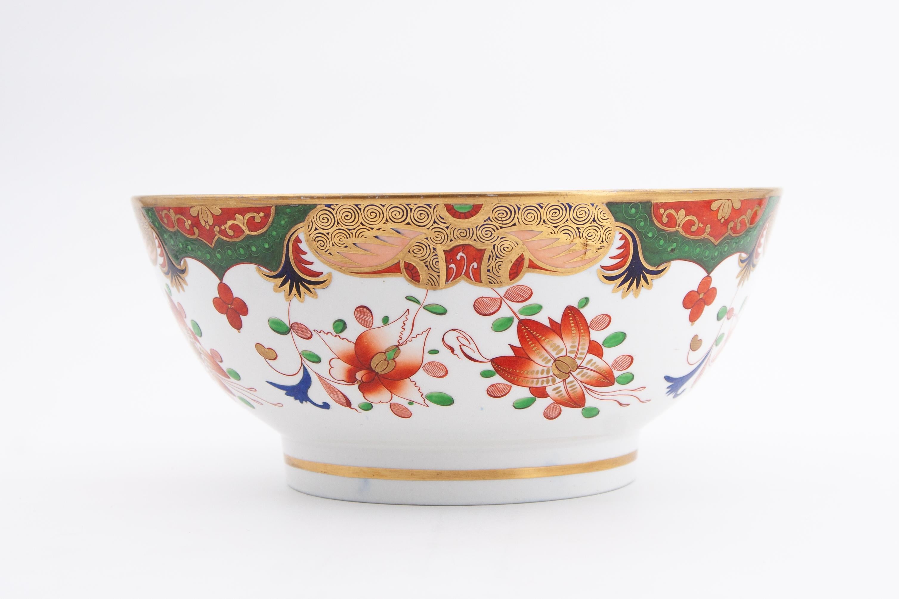 Frhes 19. Jahrhundert Spode Porzellan Regency Punch Bowle (Englisch)