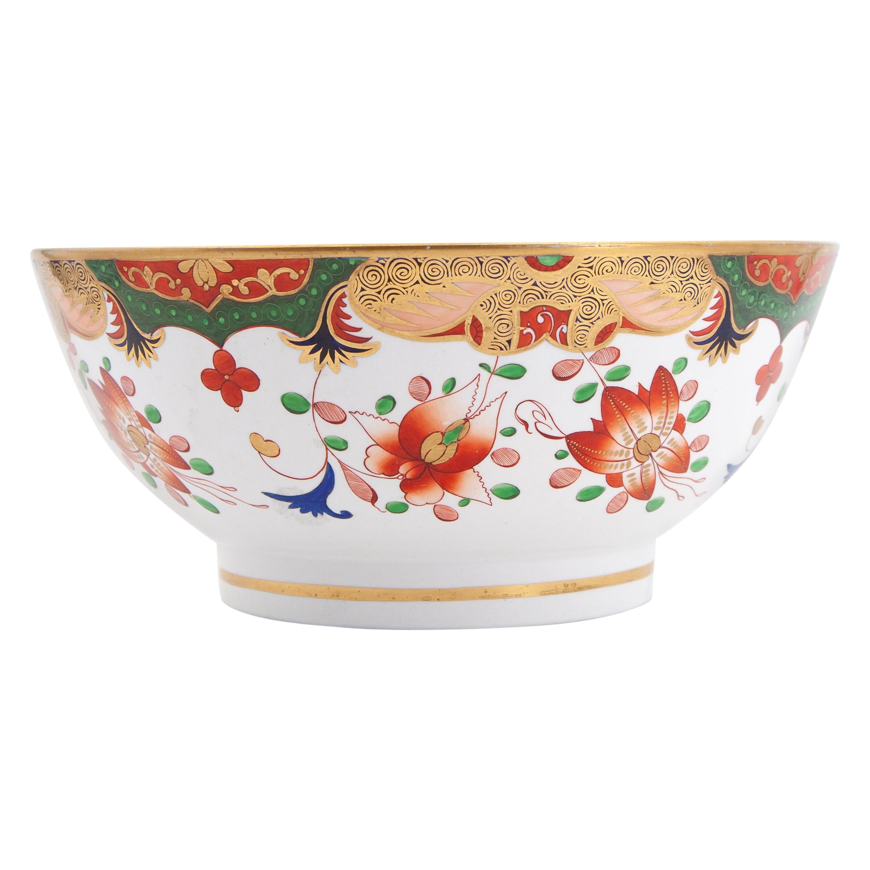 Early 19th Century Spode Porcelain Regency Punch Bowl