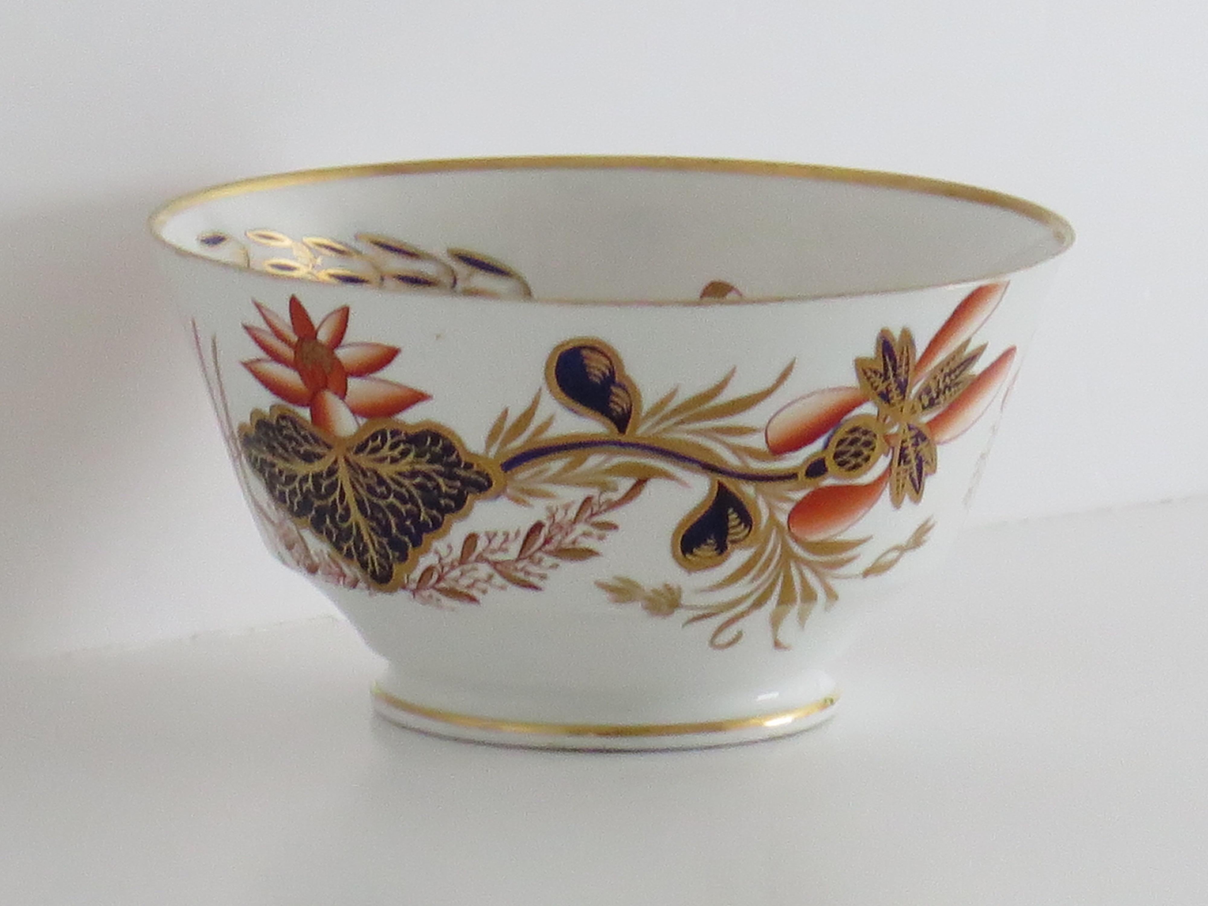 Early 19th Century Spode Porcelain Slop Bowl in gilded Pattern 2214, Ca 1810 For Sale 4