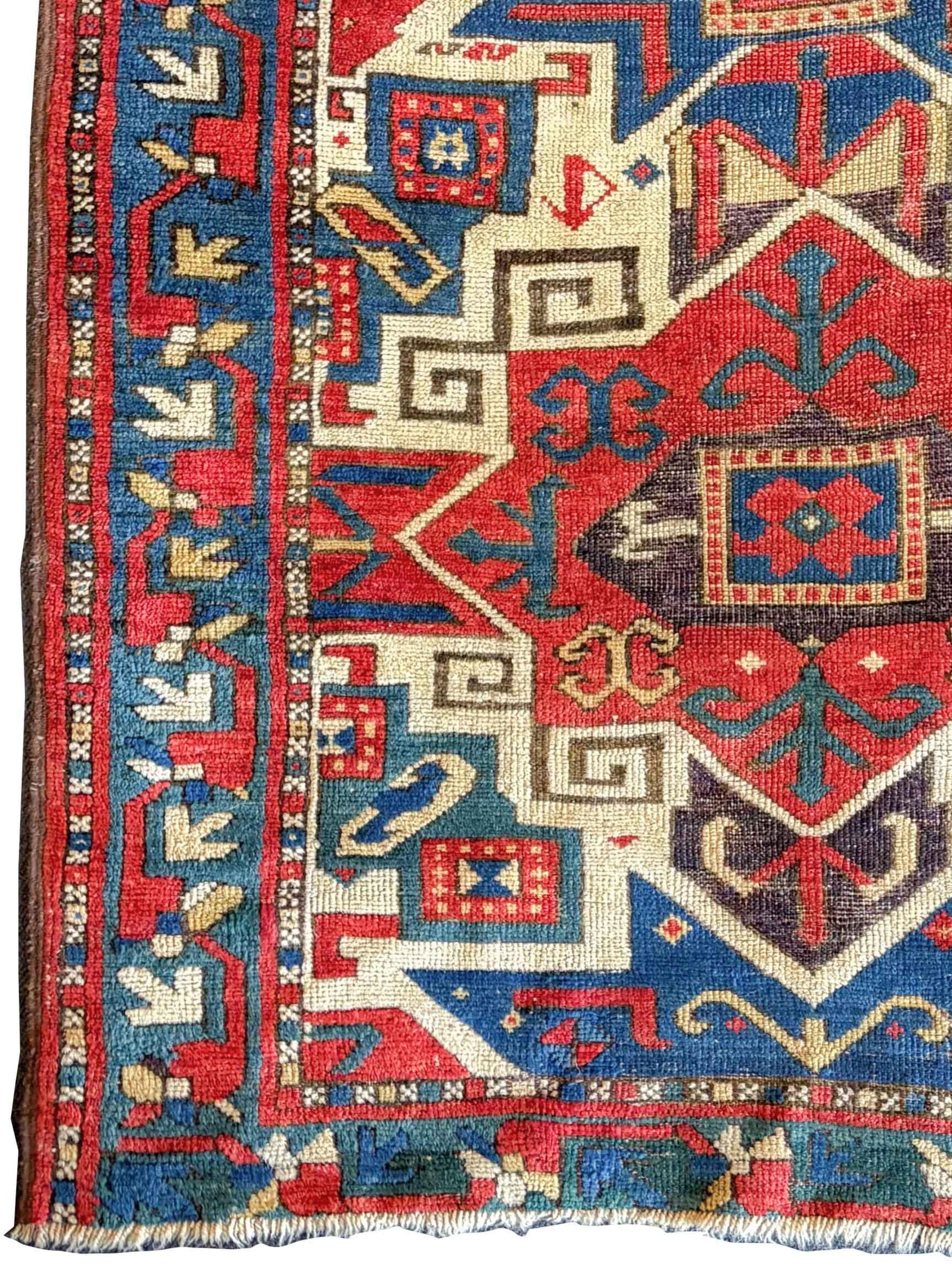 Early 19th Century Star Kazak Rug, Caucasus, 3′2″ × 6′9″

Additional Information:
Dimensions: 3′2″ W × 6′9″ L
Origin: Caucasus
Period: Early 29th Century
Condition: Very good with areas of restoration throughout.
Rug ID: 26345