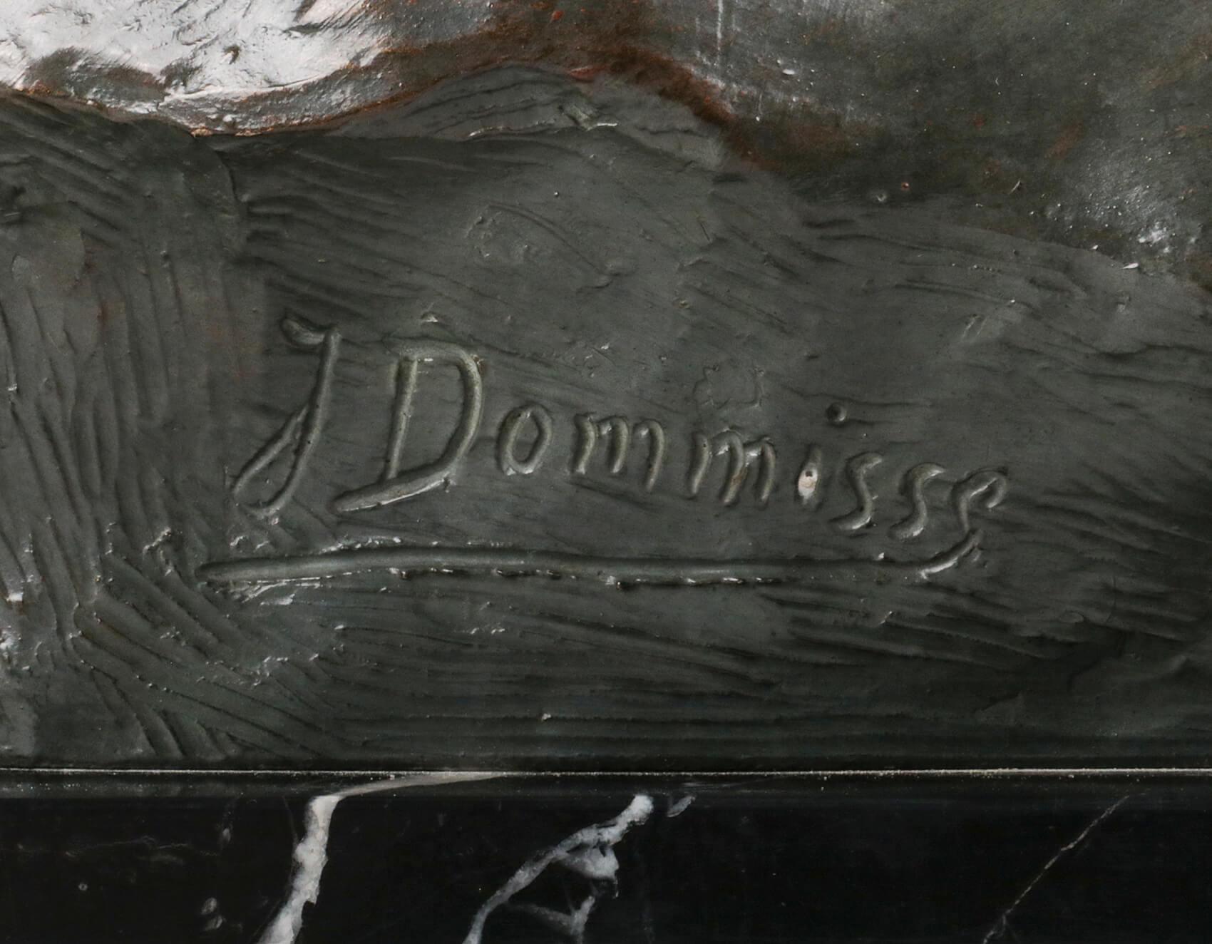 Early 20th Century Statue of a Young Man 'en Profil' by Johannes Dommisse 5
