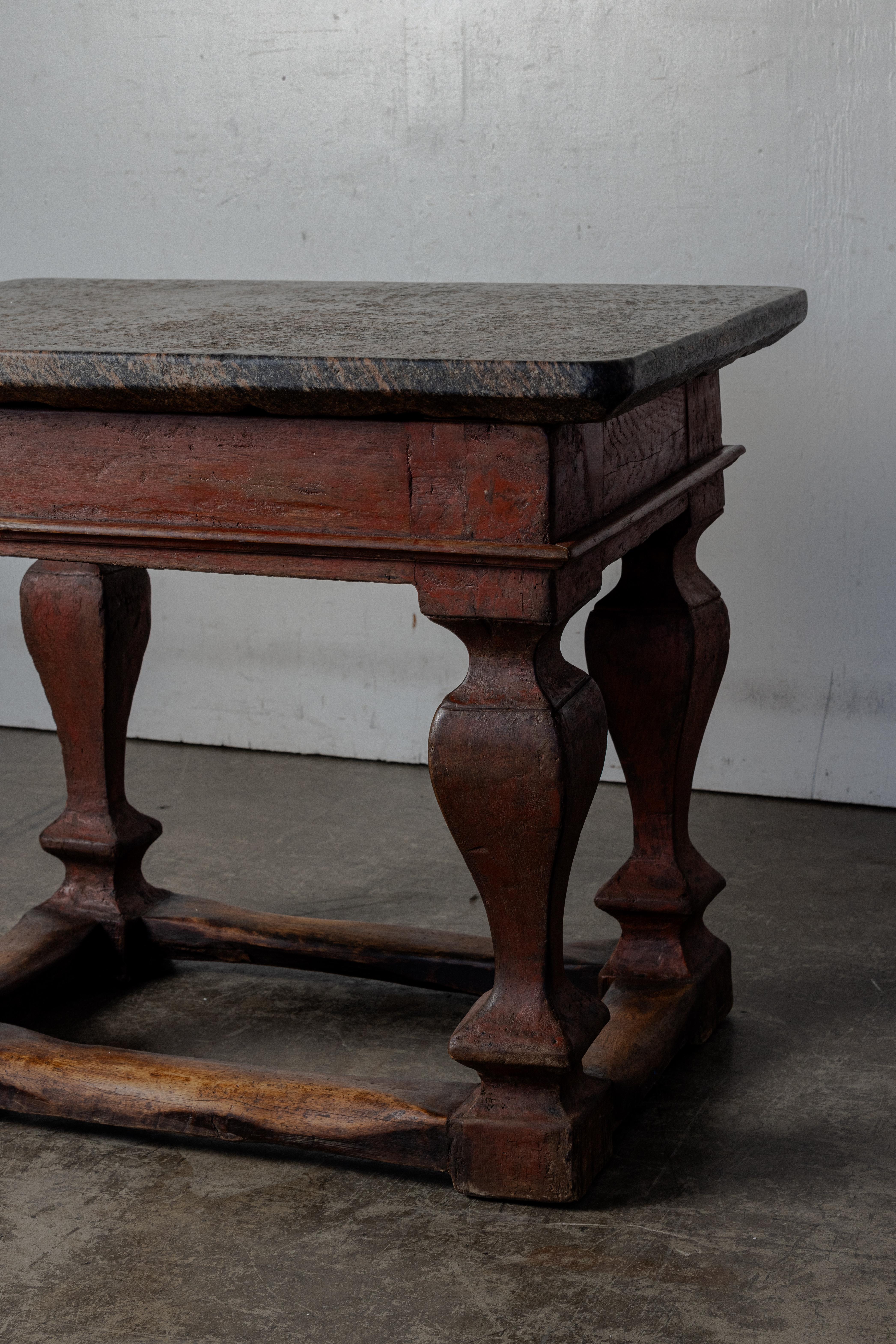 Early 19th Century Stonetop Pedestal Table In Good Condition For Sale In Los Angeles, CA