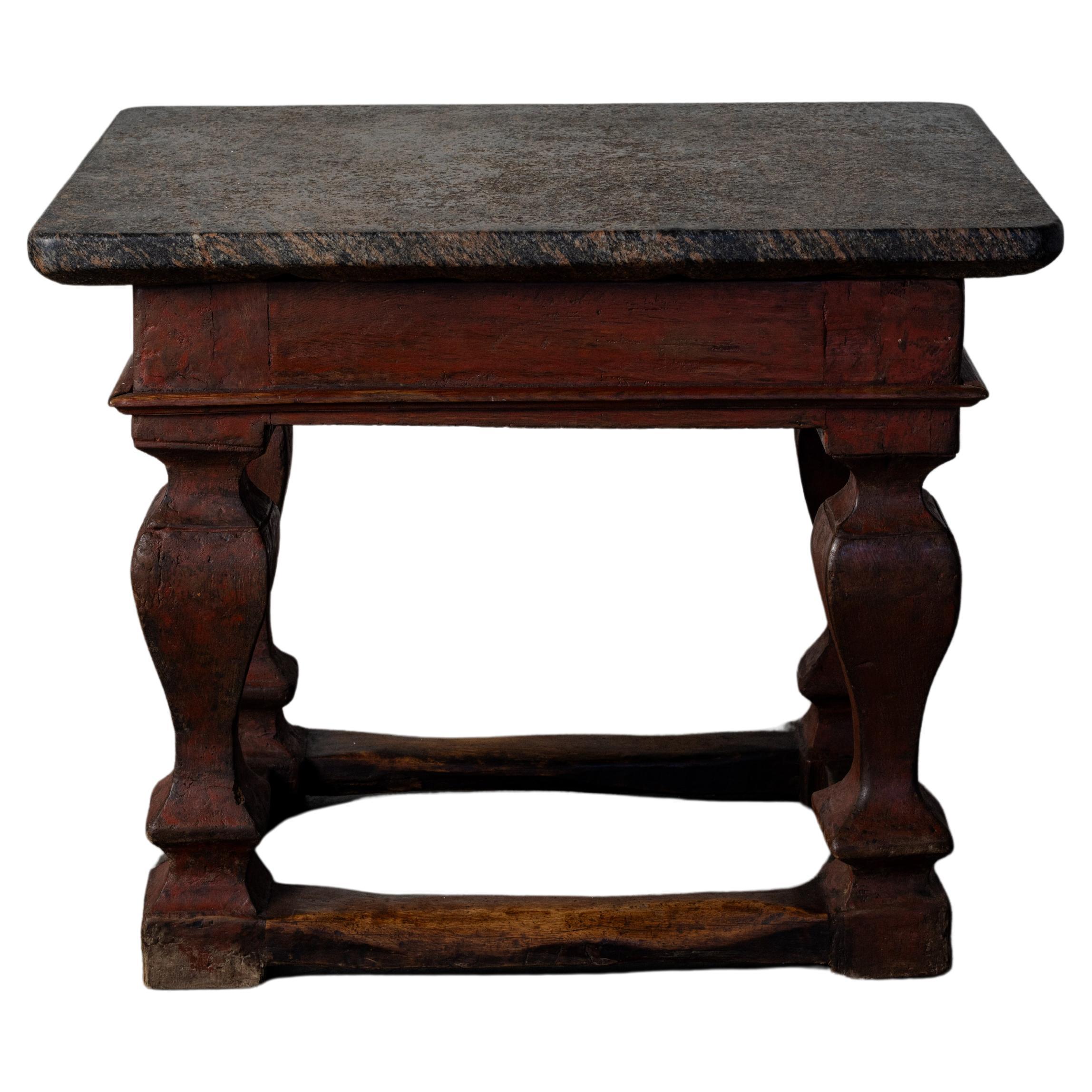 Early 19th Century Stonetop Pedestal Table For Sale
