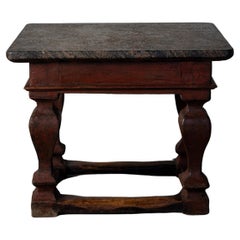 Antique Early 19th Century Stonetop Pedestal Table
