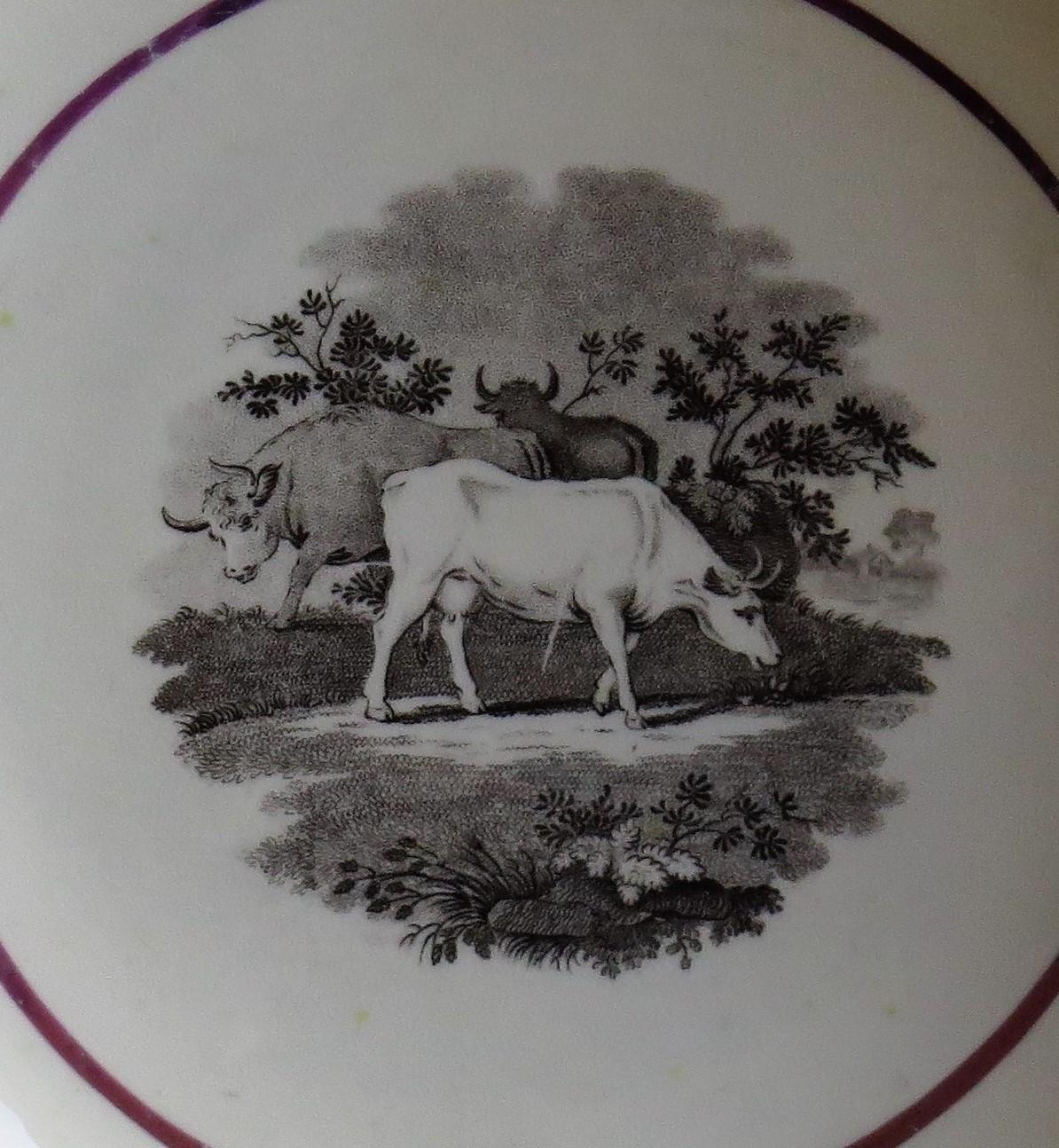Georgianische Sunderland-Porzellanschale oder Teller mit Lüster, englisch, frühes 19. Jahrhundert im Angebot 7