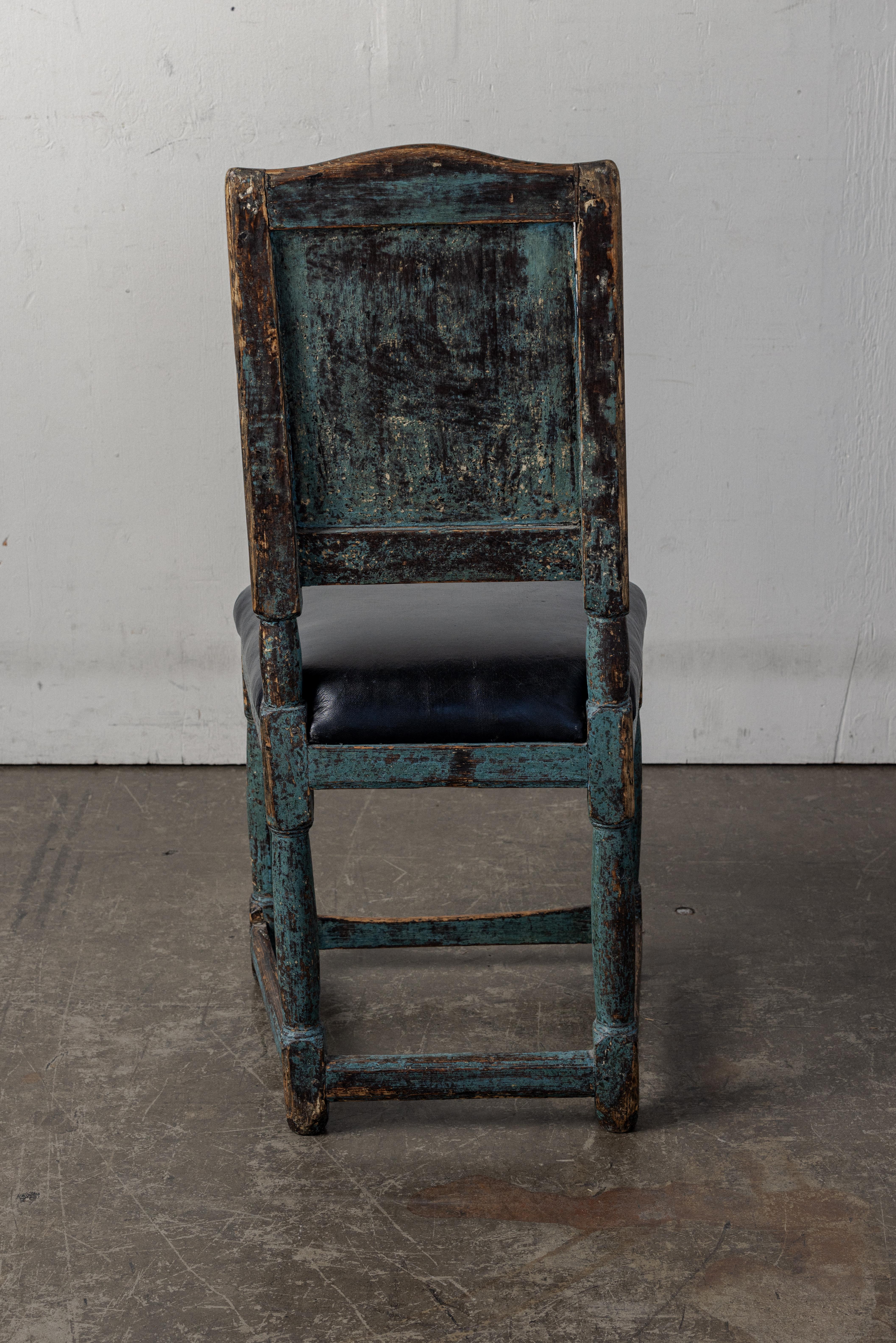 Early 19th Century Swedish Allmoge Side Chair In Good Condition For Sale In Los Angeles, CA