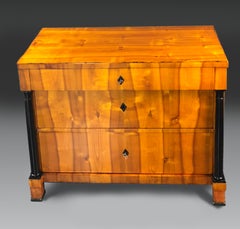 Early 19th Century Swedish Biedermeier Cherrywood Commode Chest of Drawers
