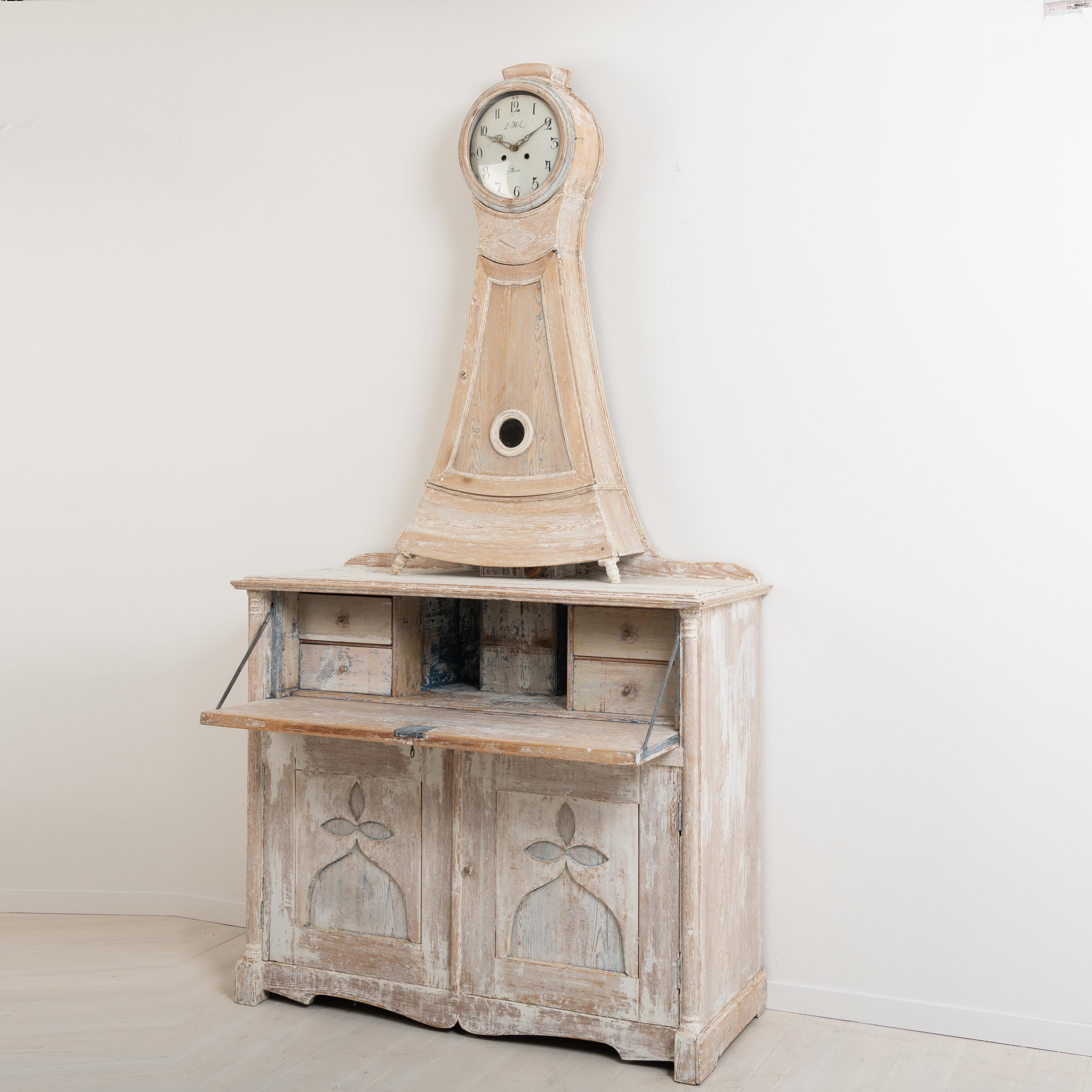Hand-Crafted Early 19th Century Swedish Clock Cabinet