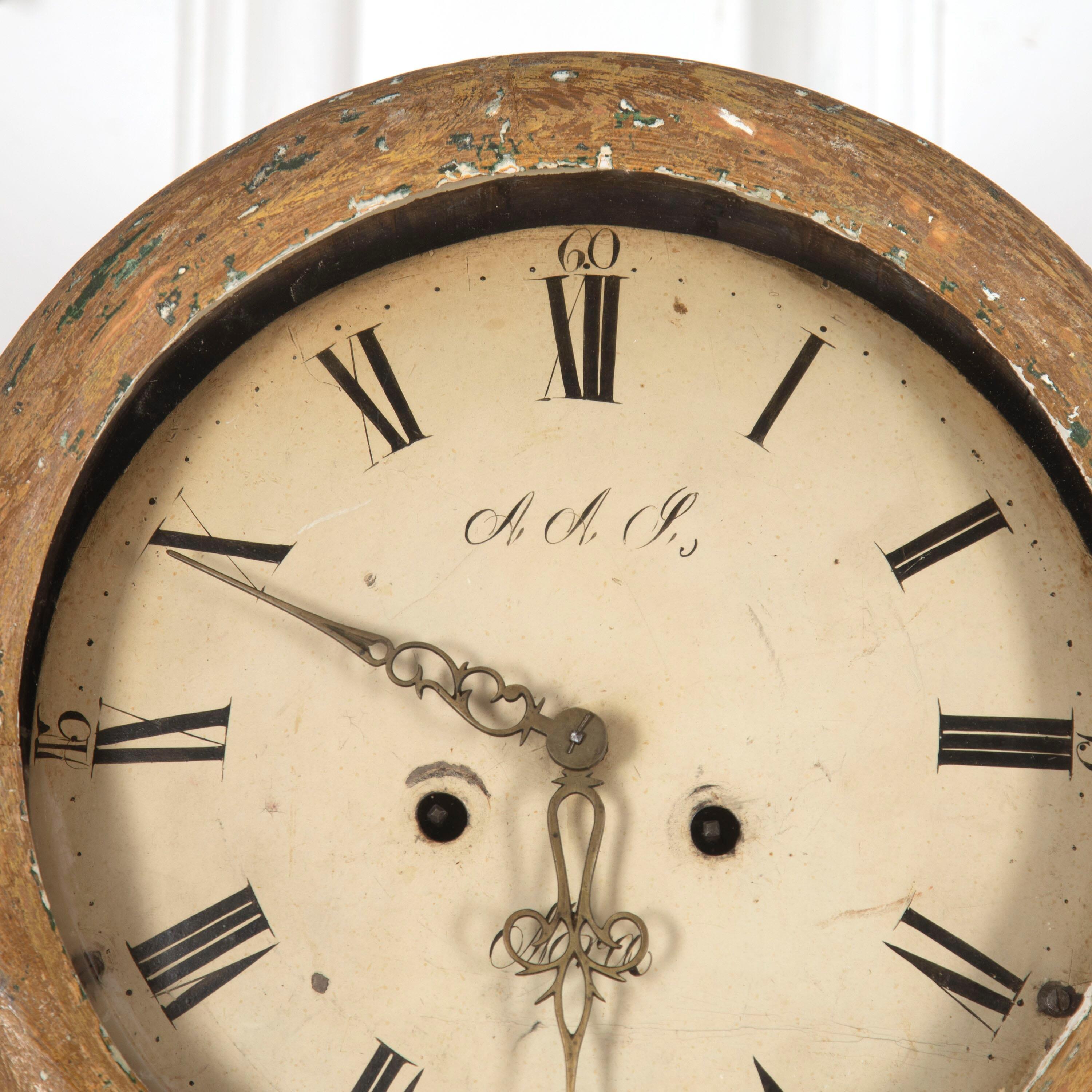 Early 19th Century Swedish Clock In Distressed Condition In Gloucestershire, GB