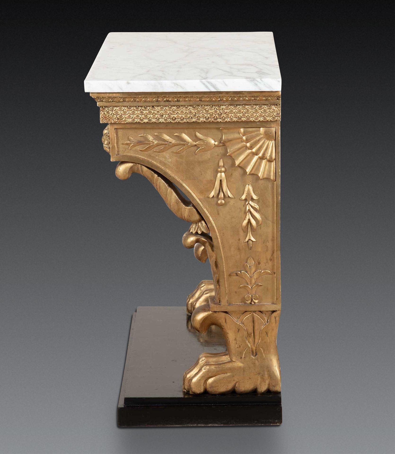 Carved Early 19th Century Swedish Console Table For Sale