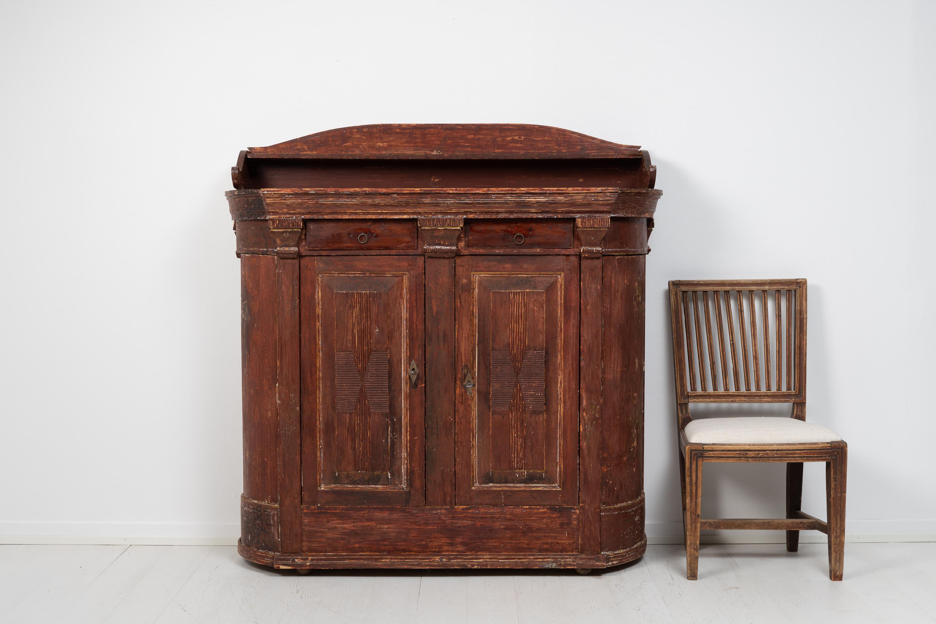 Hand-Crafted Early 19th Century Swedish Country Sideboard For Sale
