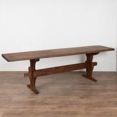 Early 19th Century Swedish Dark Pine Console Table