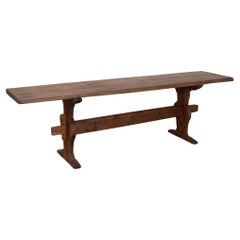 Early 19th Century Swedish Dark Pine Console Table