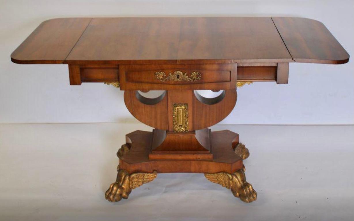 Early 19th Century Swedish Empire Sofa Table by Johan Oman In Good Condition For Sale In Essex, MA