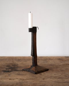 Early 19th Century Swedish Folk Art Candle Holder
