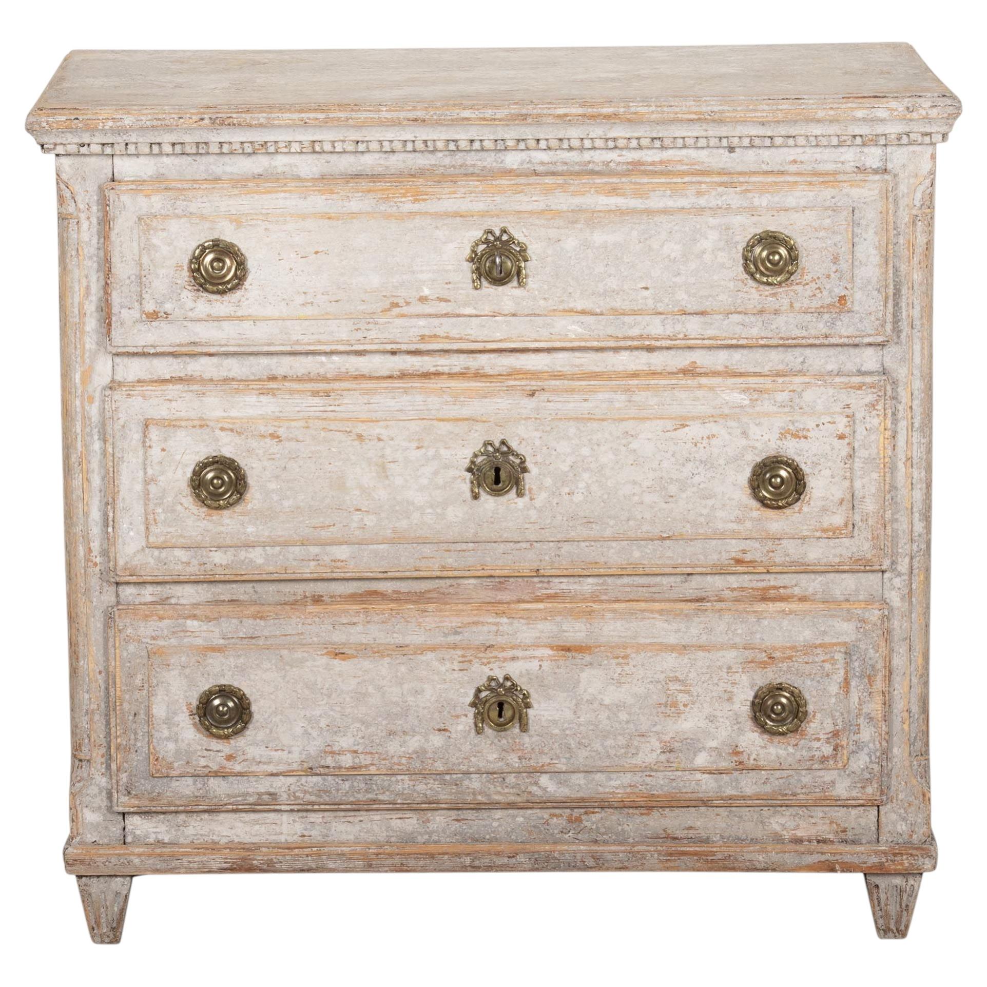 Early 19th Century Swedish Gustavian Carved Commode