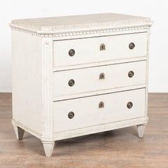 Early 19th Century Swedish Gustavian Chest of Three Drawers