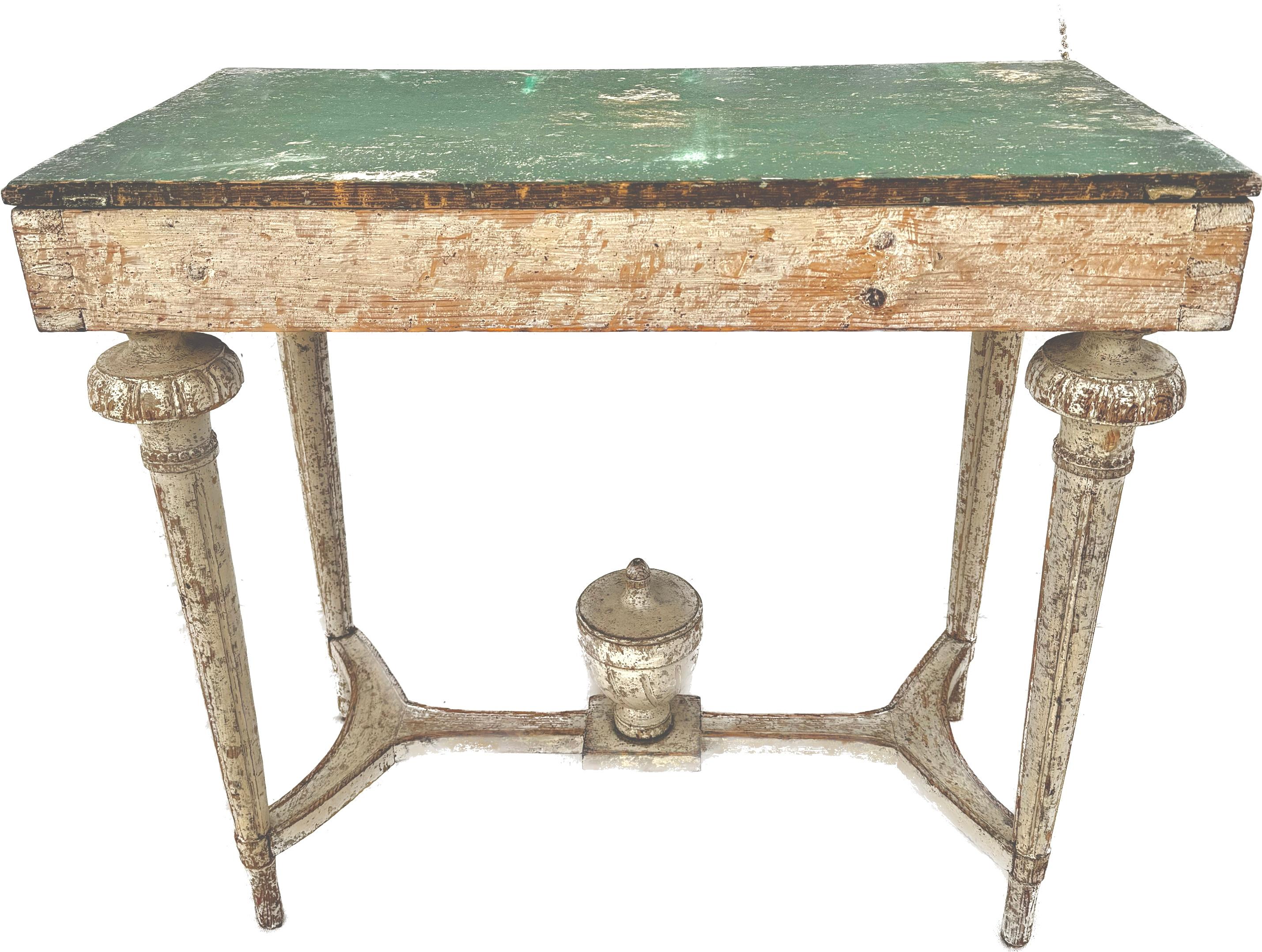 Early 19th Century Swedish Gustavian Console Table In Good Condition In Bradenton, FL