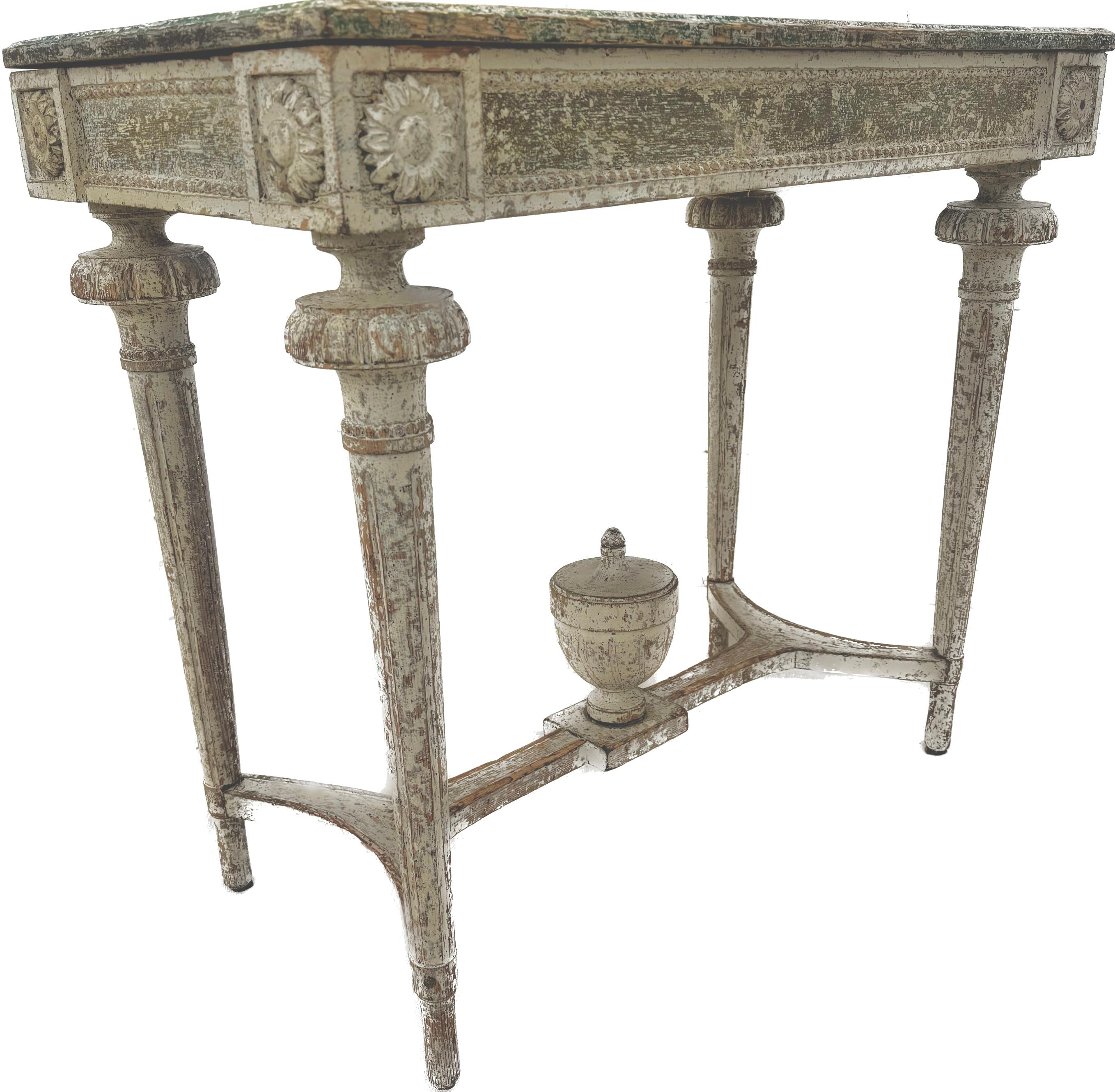 Wood Early 19th Century Swedish Gustavian Console Table