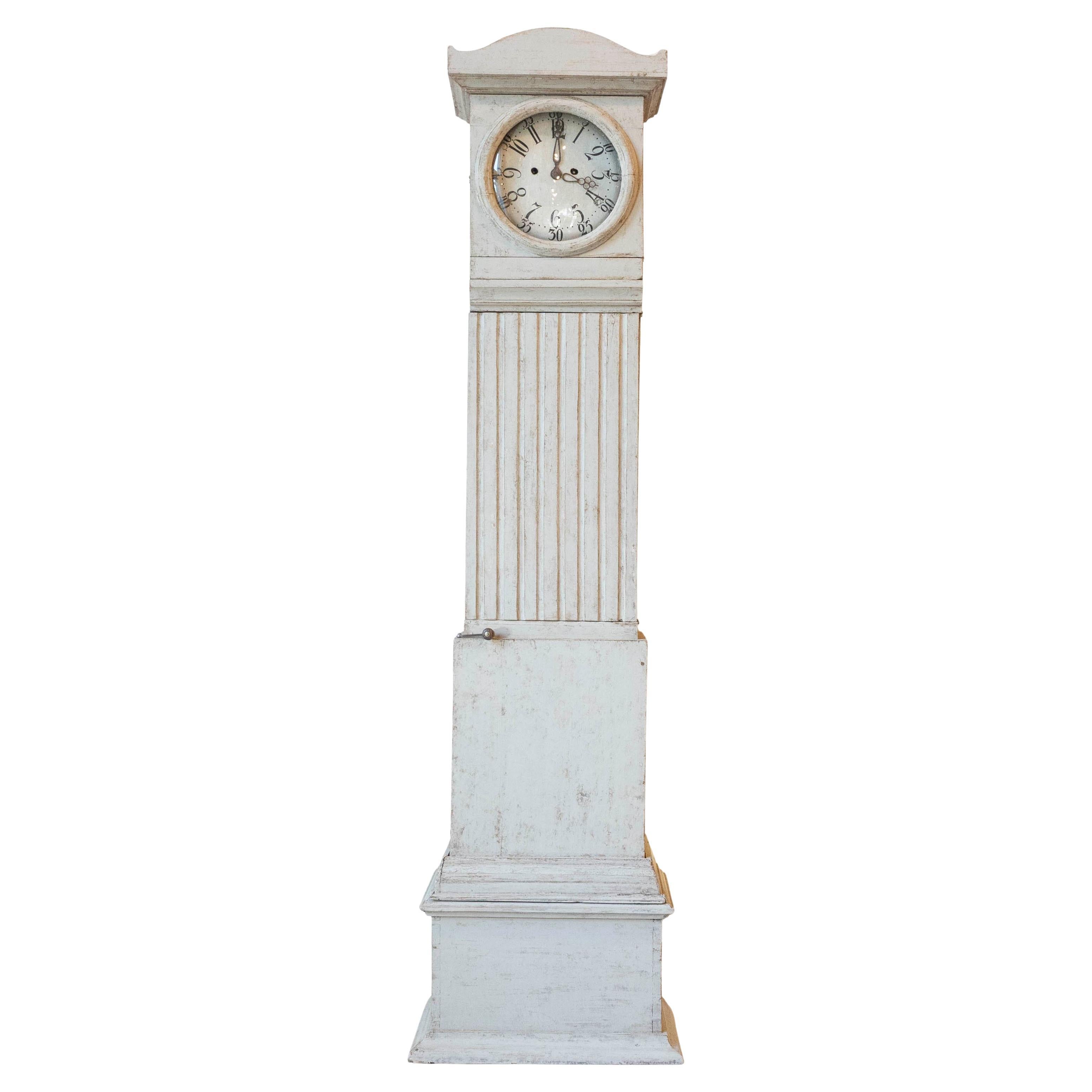Early 19th-Century Swedish Gustavian Longcase Clock, Circa 1800