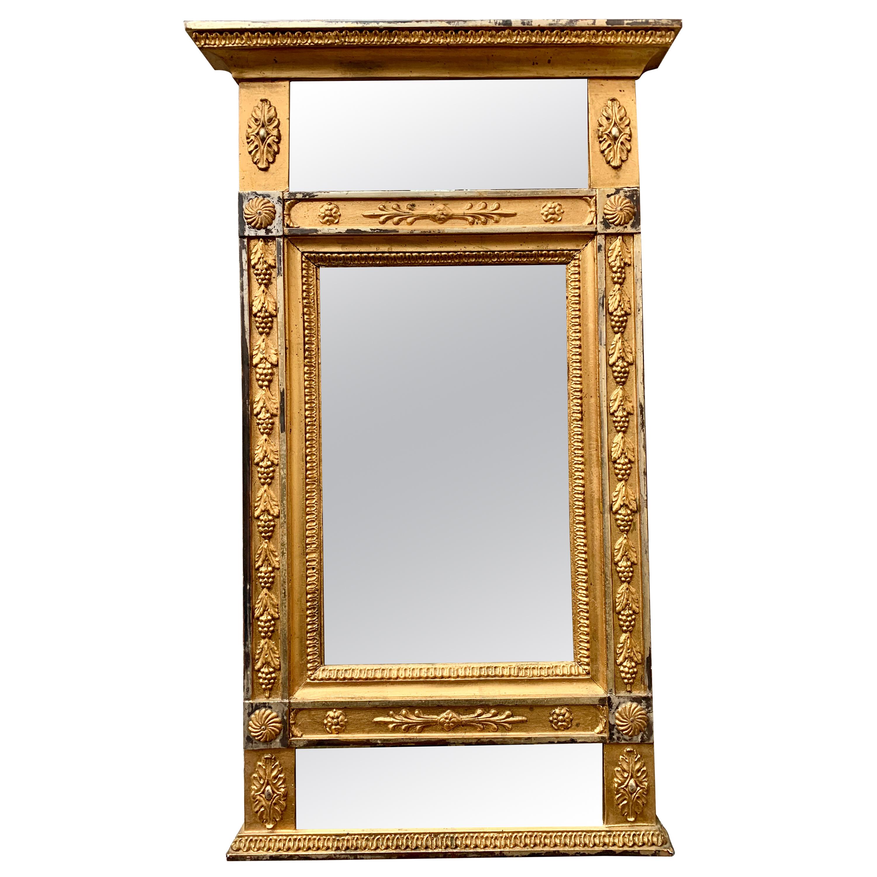 Early 19th Century Swedish Gustavian Gilded Mirror