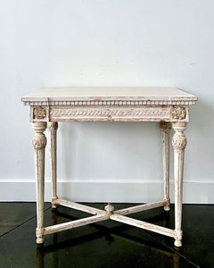 Early 19th Century Swedish Gustavian Neoclassical Painted Console Table