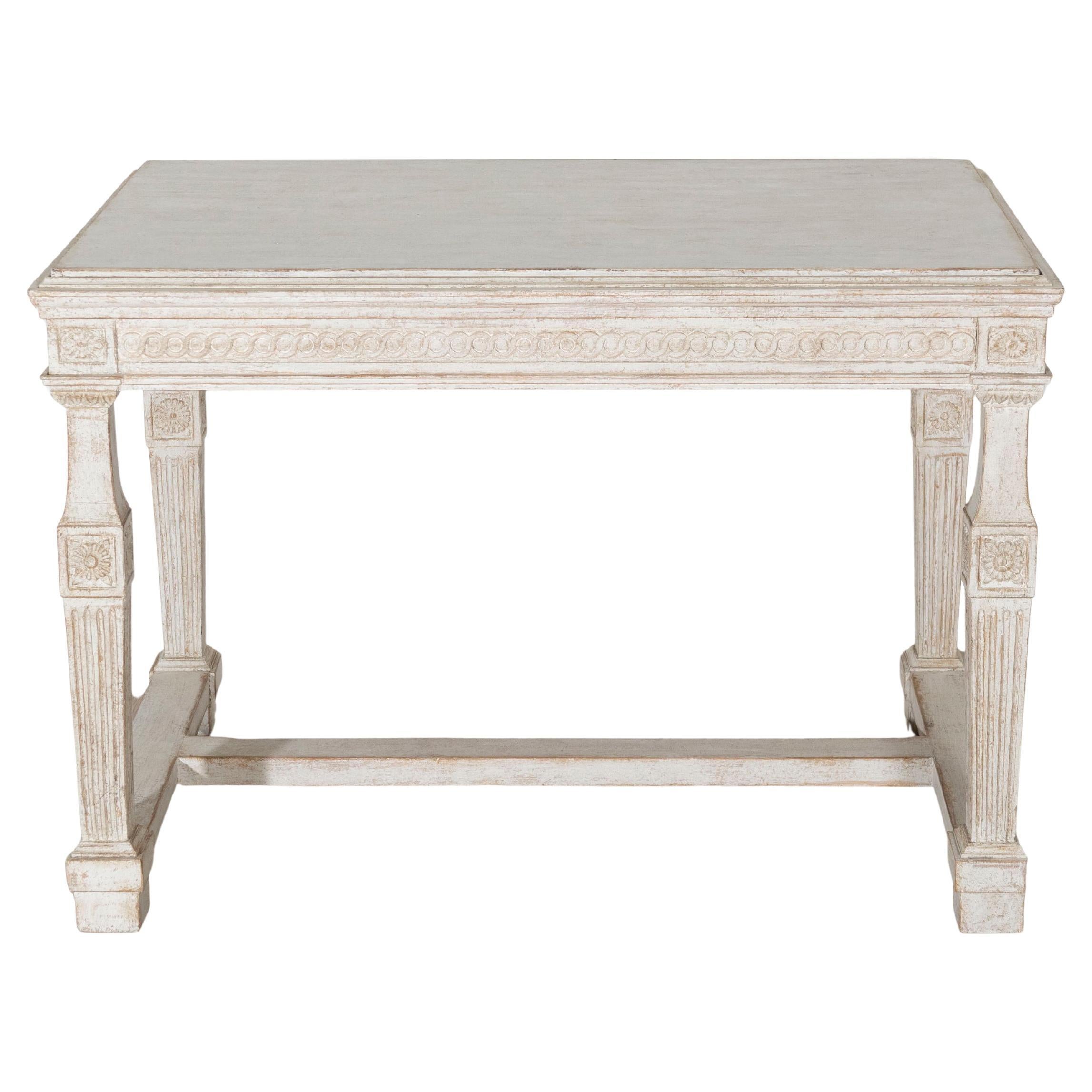Early 19th Century Swedish Gustavian Painted Console Table
