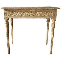 Early 19th Century Swedish Gustavian Period Freestanding Console Table Early 19th Century Swedish Gustavian Period Freestanding Console Table